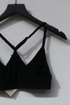 BASERANGE knitted stretch bra BRXX black